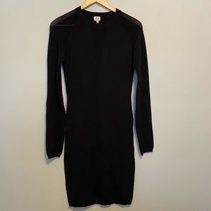 NWOT WILFRED knit bodycon dress with deep-V cutout